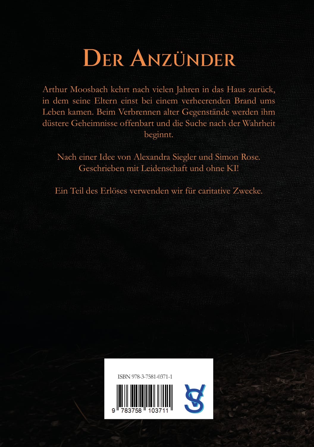 Rückseite des Umschlags.